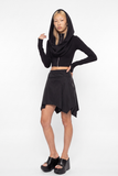 Charbon Skirt Smooth Black