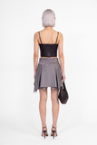 Charbon Skirt Silver Grey