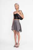 Charbon Skirt Silver Grey