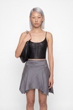 Charbon Skirt Silver Grey